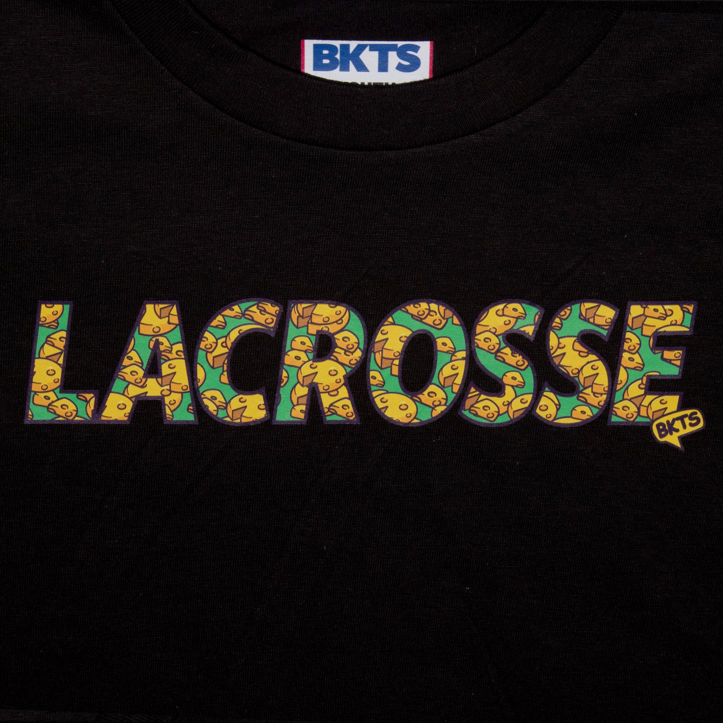 bkts sports crispy tee shirt lacrosse black