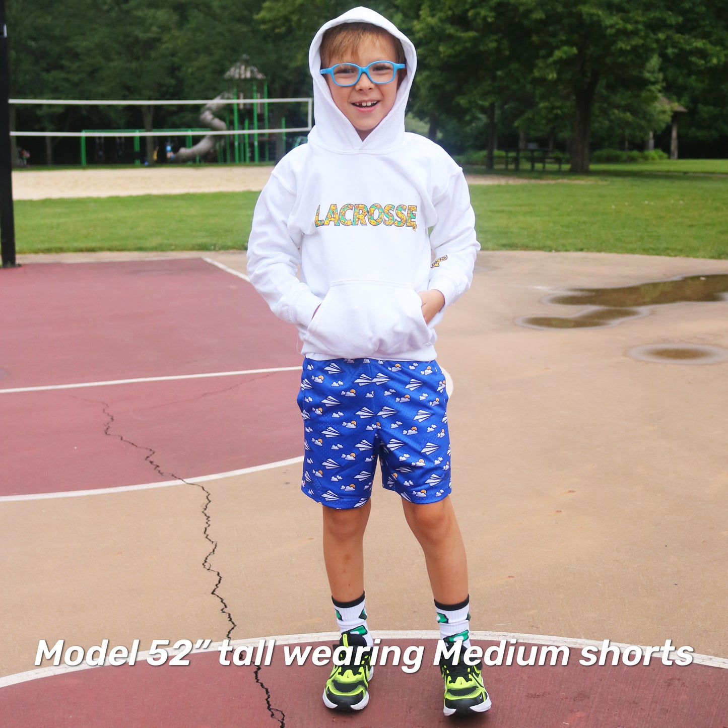 Paper Airplanes Youth Athletic Shorts