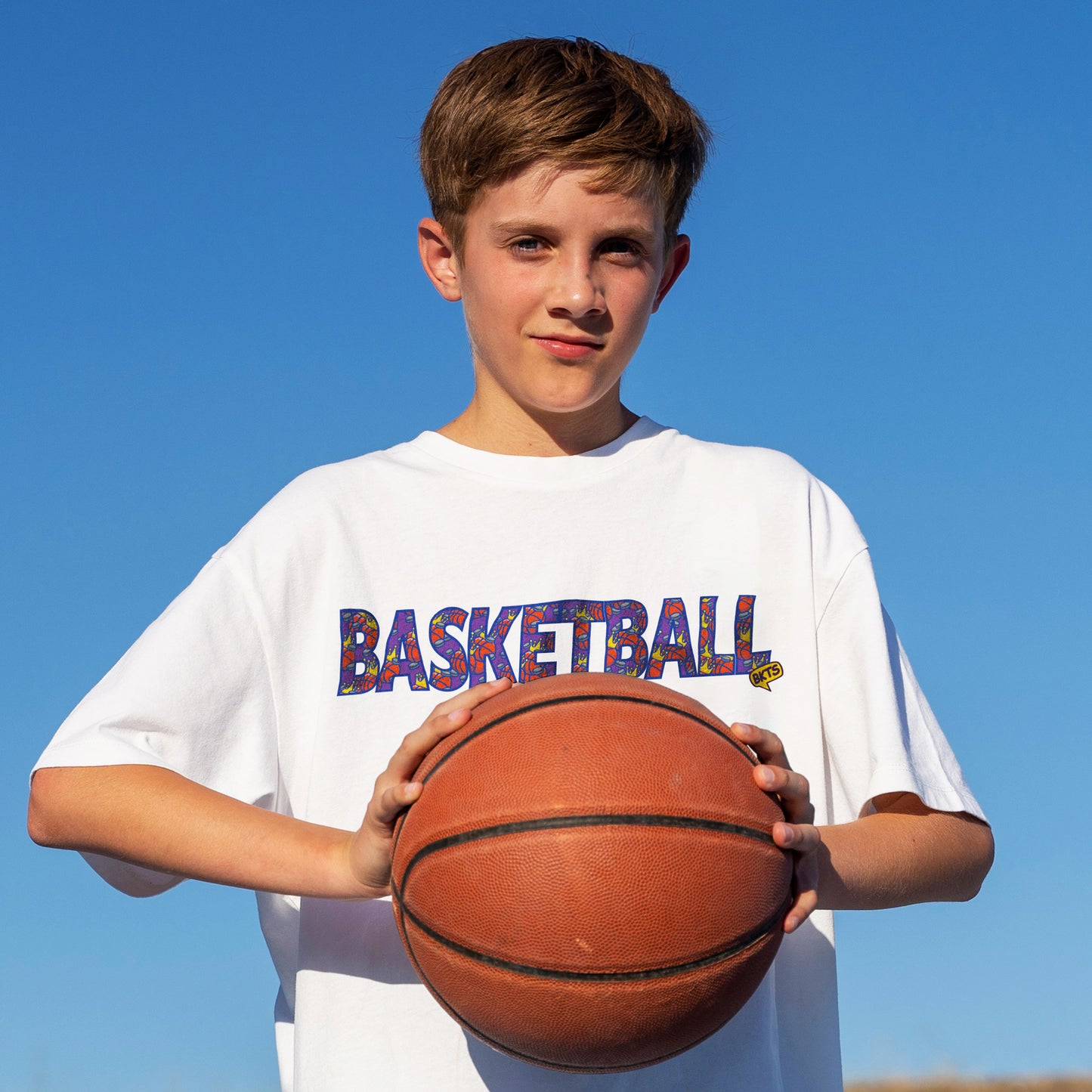 bkts sports crispy tee shirt basketball white