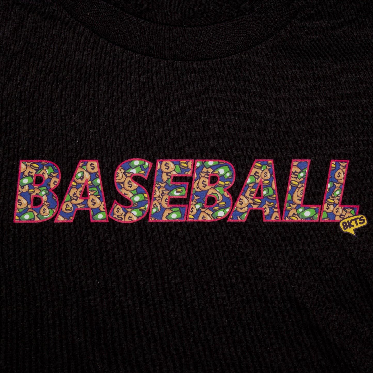 bkts sports crispy tee shirt baseball black