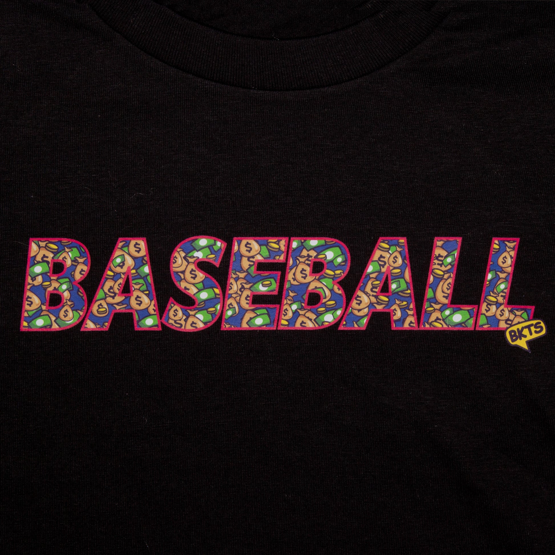 bkts sports crispy tee shirt baseball black