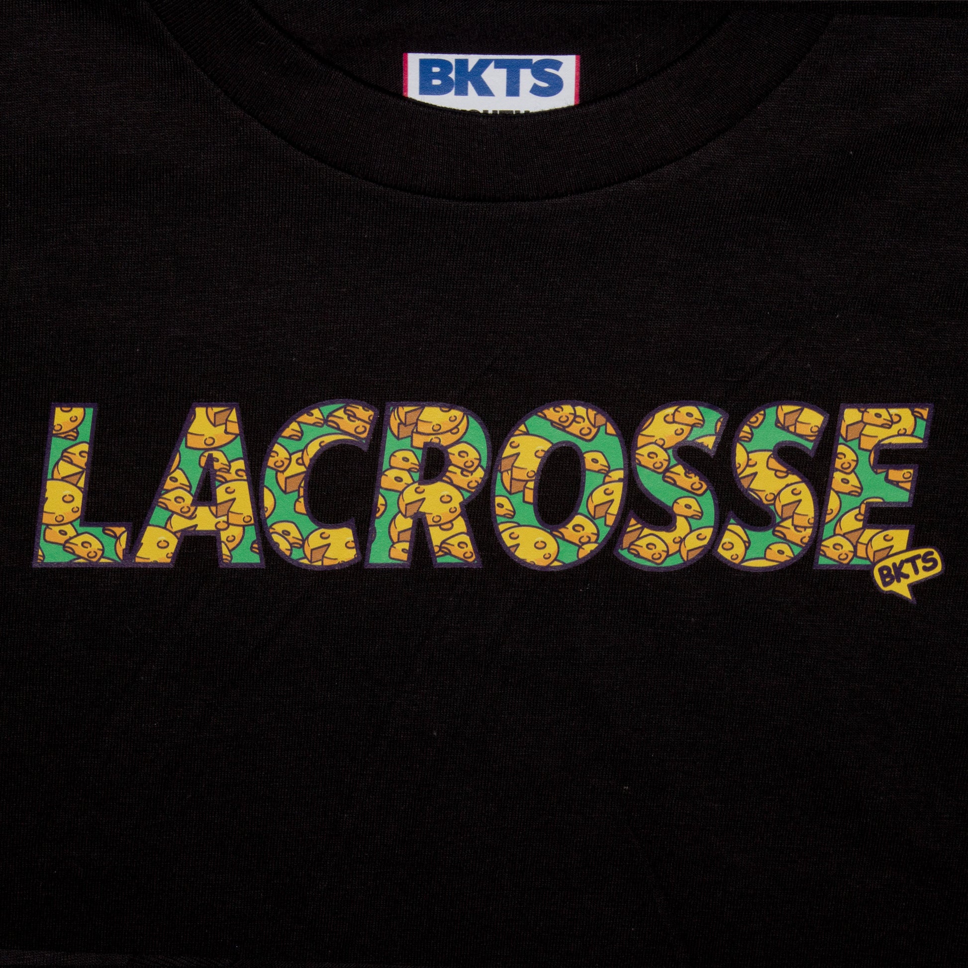 bkts sports crispy tee shirt lacrosse black