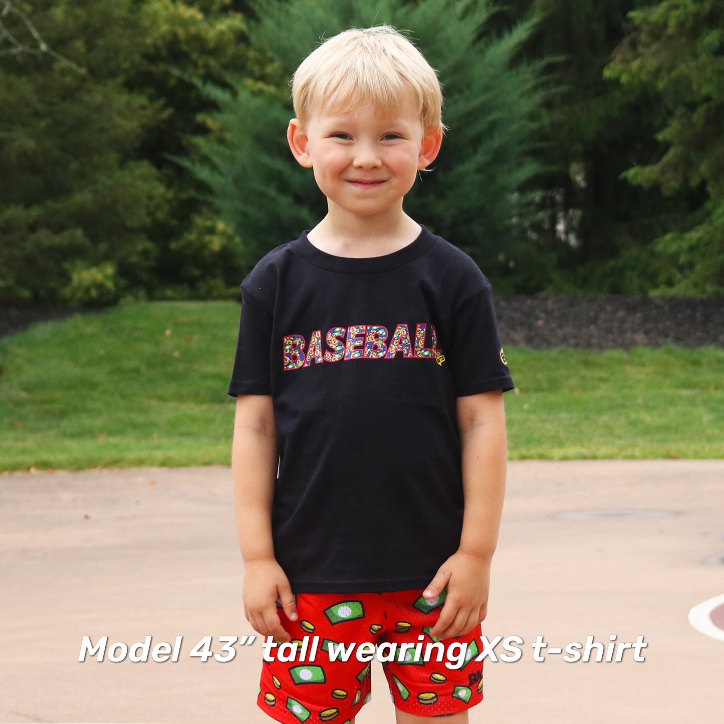 Money Bags Baseball Youth Graphic T-Shirt
